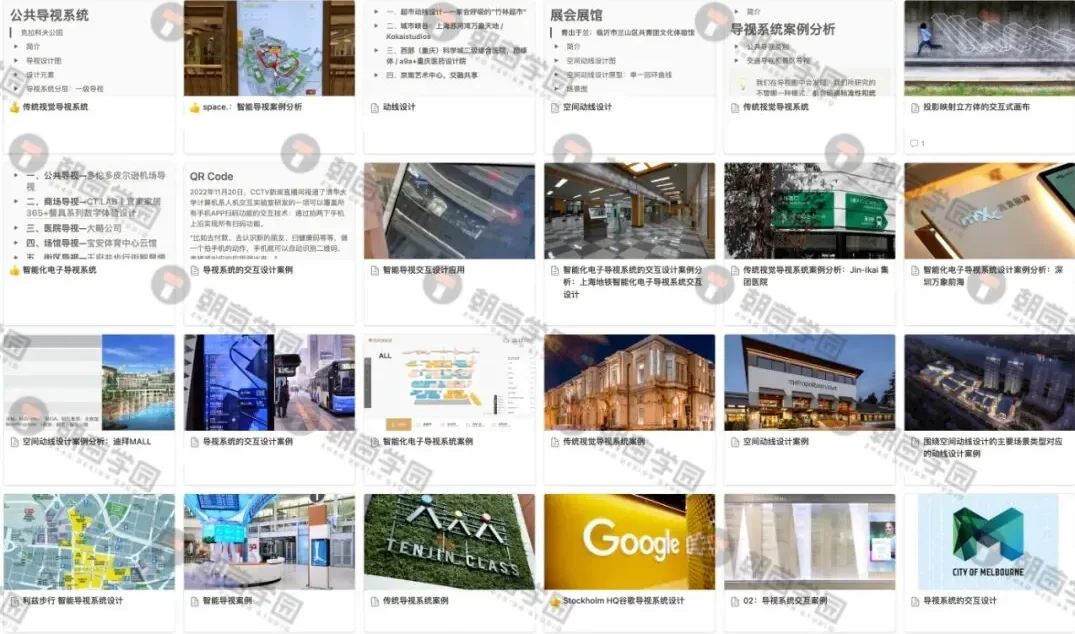 课程共建案例画廊截图,每页为一个专题下同学上传的案例卡片缩略图 第 7 张,共 11 张
